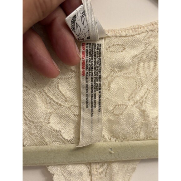 Free People Womens Gallon Lace Floral Nude Racerback Lace Bralette Size  S/P - Picture 7 of 12